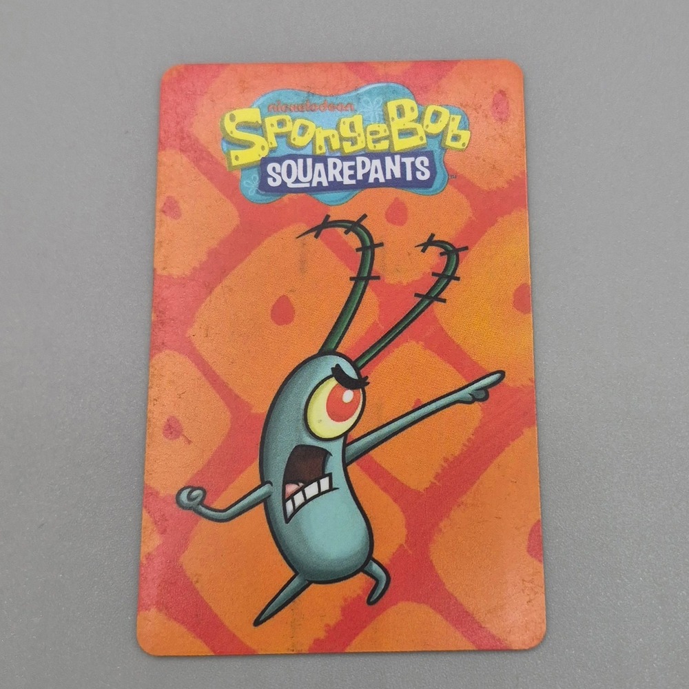 Nickelodeon SpongeBob SquarePants Plankton Arcade Card 006 Andamiro 2018 Orange